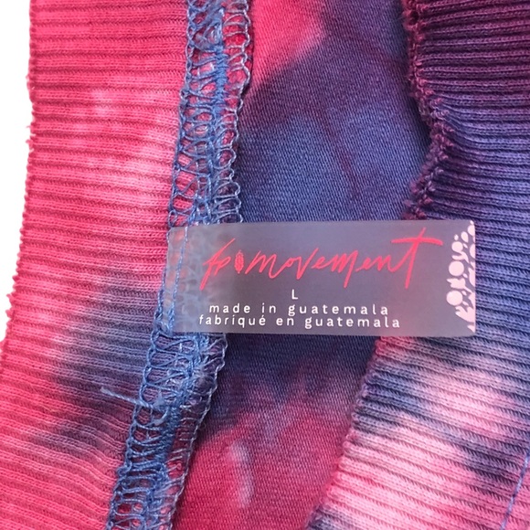 NWOT Free People Tie-Dye Hot Shot Relaxed Set LARGE - Picture 7 of 16